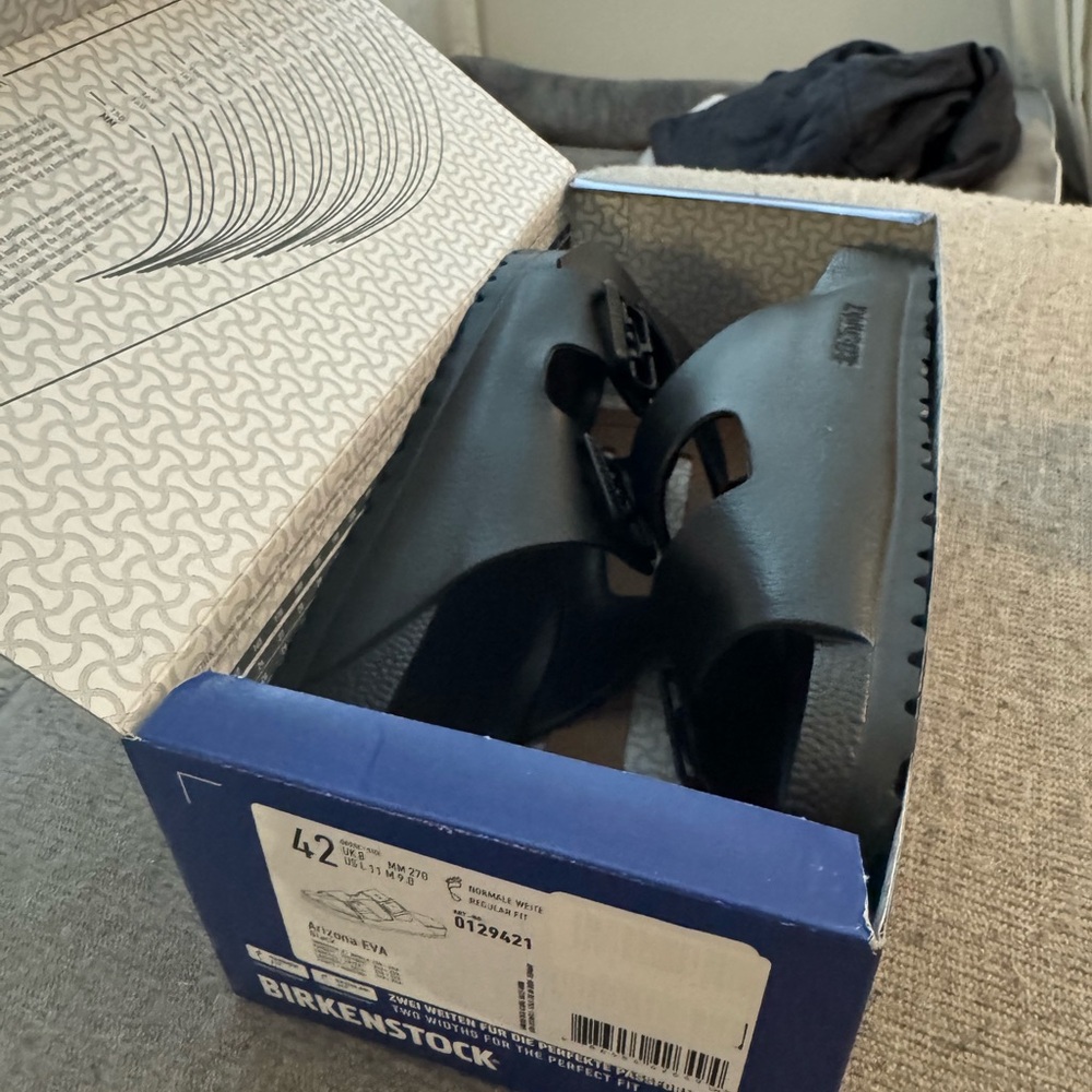 Birkenstock Men's Black Slide Sandals - Picture 2 of 7